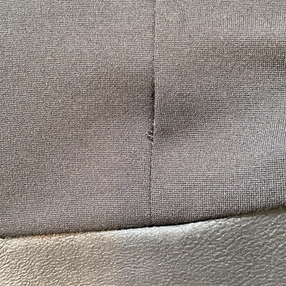 Theory striped lamb skin peplum top - Picture 6 of 12